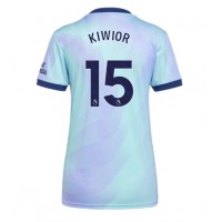 Echipament fotbal Arsenal Jakub Kiwior #15 Tricou Treilea 2024-25 pentru femei maneca scurta